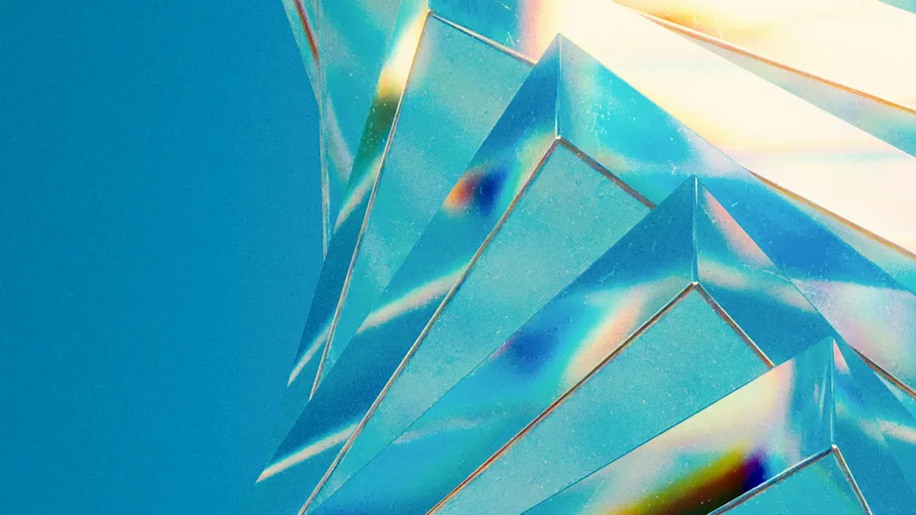 A prism refracting light — the right shape for each team